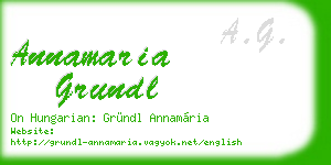 annamaria grundl business card